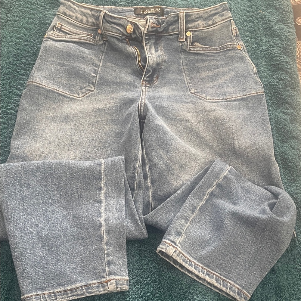 Judy Blue Medium Blue Flare Jeans
